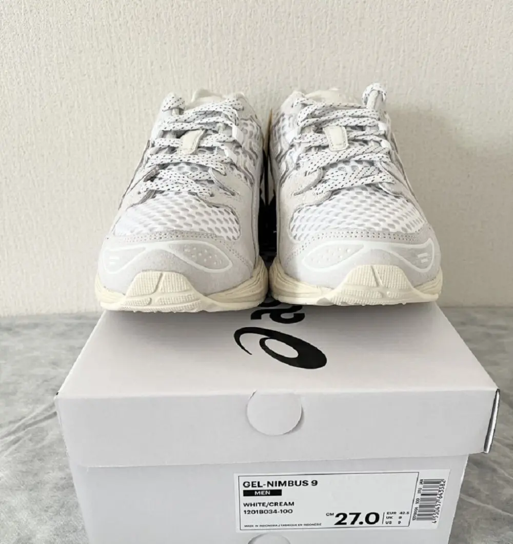 Giày Asics Gel-Nimbus 9 x ENNOY 'White Cream' 1201B034-100 - Ảnh 4