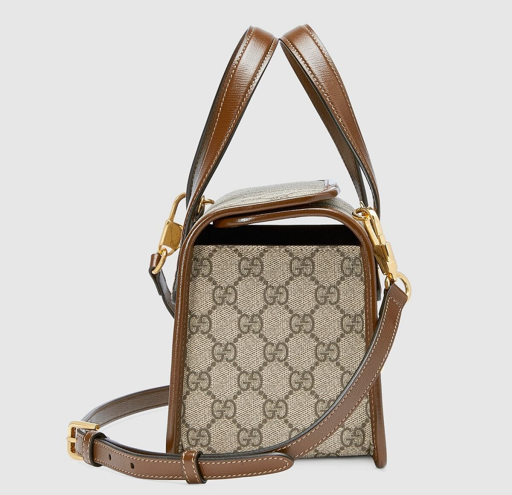 Túi Gucci Horsebit 1955 Mini Top 'Beige' 645453-92TCG-8563 - Ảnh 4