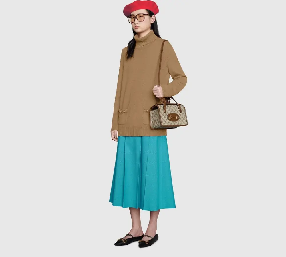 Alternative view of Túi Gucci Horsebit 1955 Mini Top 'Beige' 645453-92TCG-8563