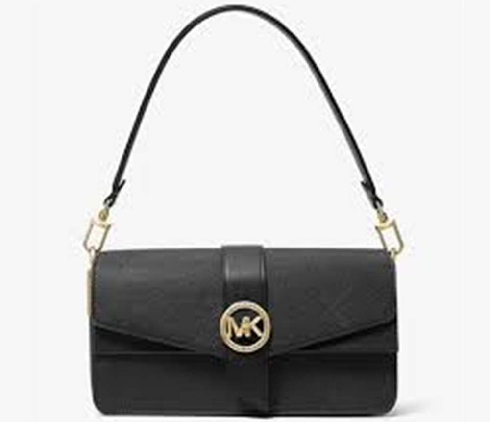 Túi Michael Kors Greenwich Medium Saffiano Leather 'Black' 30H1GGRL2L-001 - Ảnh 2