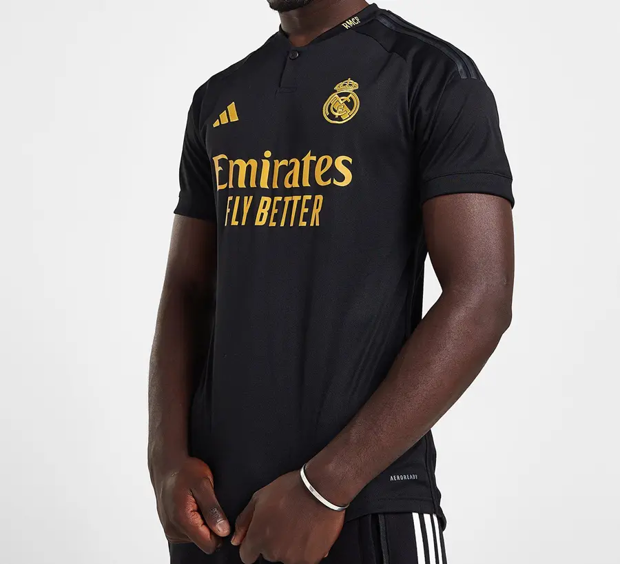 Áo Adidas Real Madrid 23/24 Thrid Jersey ‘Black’ IN9846 - Ảnh 4