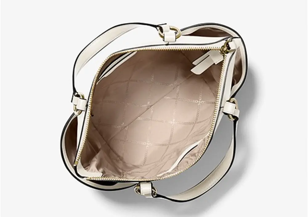 Alternative view of Túi Michael Kros Sullivan Saffiano Leather Top-Zip Tote Bag 35S3G6HS2L-LTCREAM