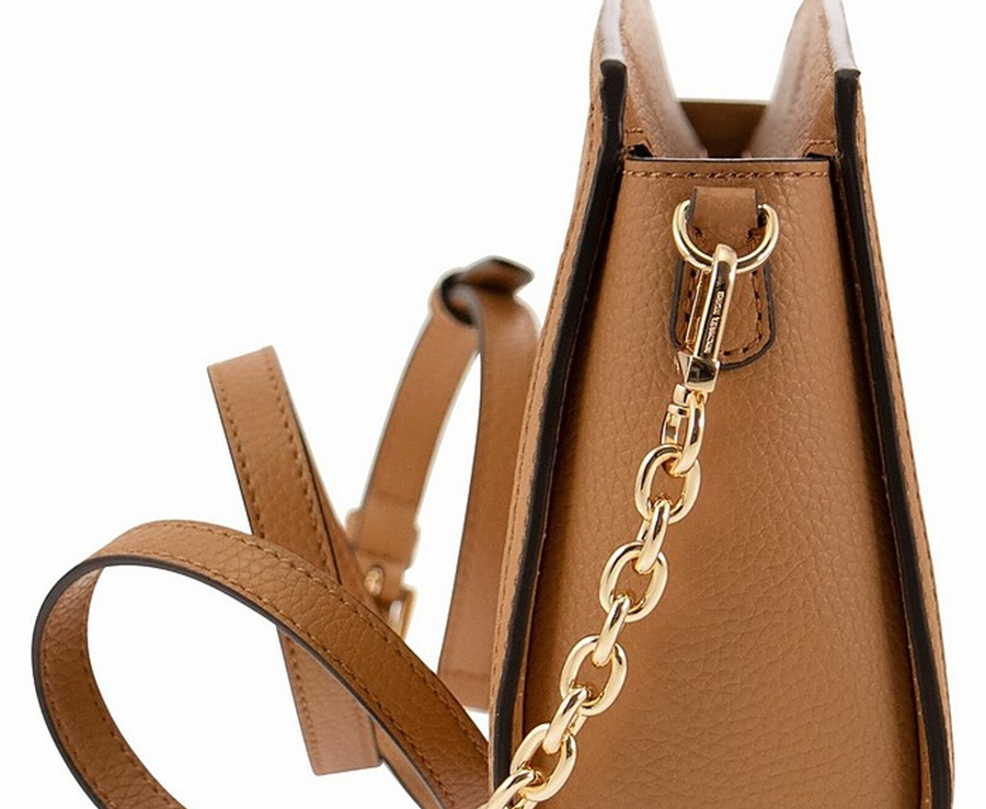 Túi Michael Kros Shoulder Bag With Logo In Peanuts 'Brown' 32R3G7CC3T-174 - Ảnh 2