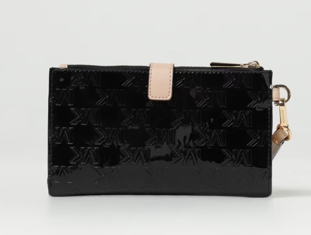 Túi Michael Kros Jet Set Wallet Polyurethane 'Black' 32H3GJ6W4O-BLACK - Ảnh 2