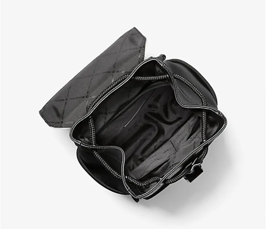 Alternative view of Túi Michael Kros Kent Logo Jacquard Nylon Sling Pack 'Black' 37S3LKNC2O-BLACK