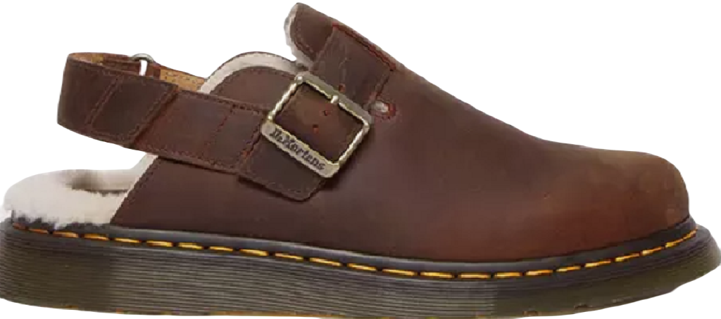 Giày Dr.Martens Jorge II Faux Fur Lined Slingback Mules in Warm Tan 31060362