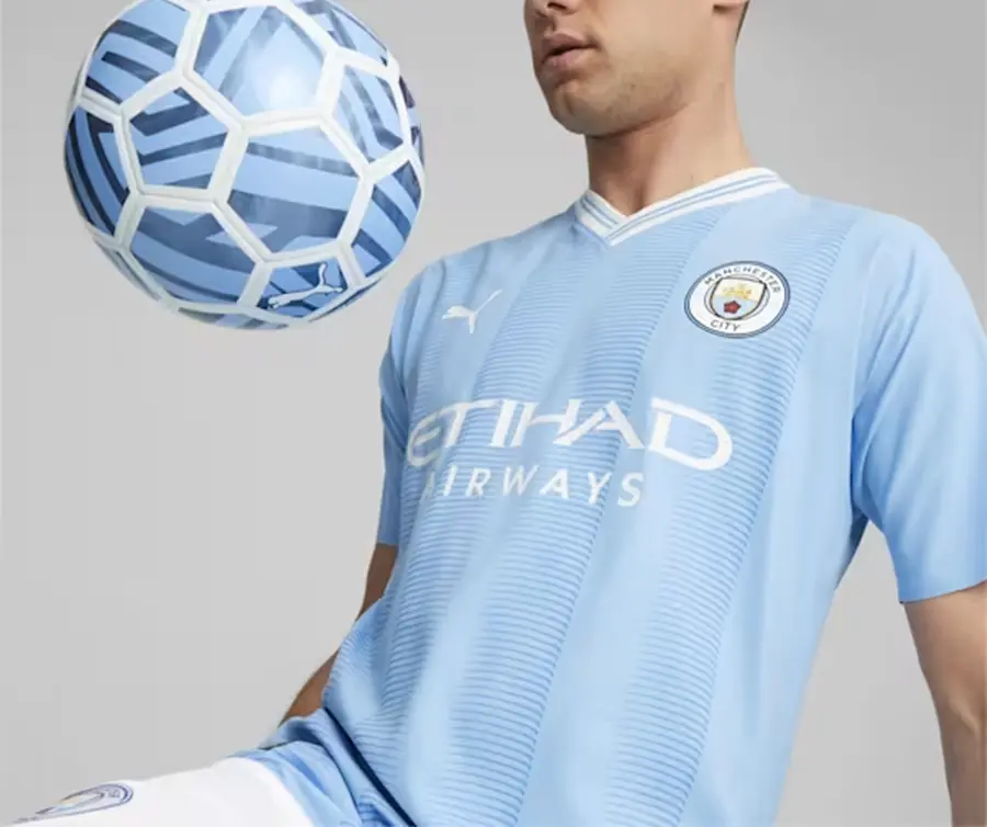 Áo Puma Manchester City 23/24 'Light Blue' Authentic Home Jersey 770437-01 - Ảnh 3
