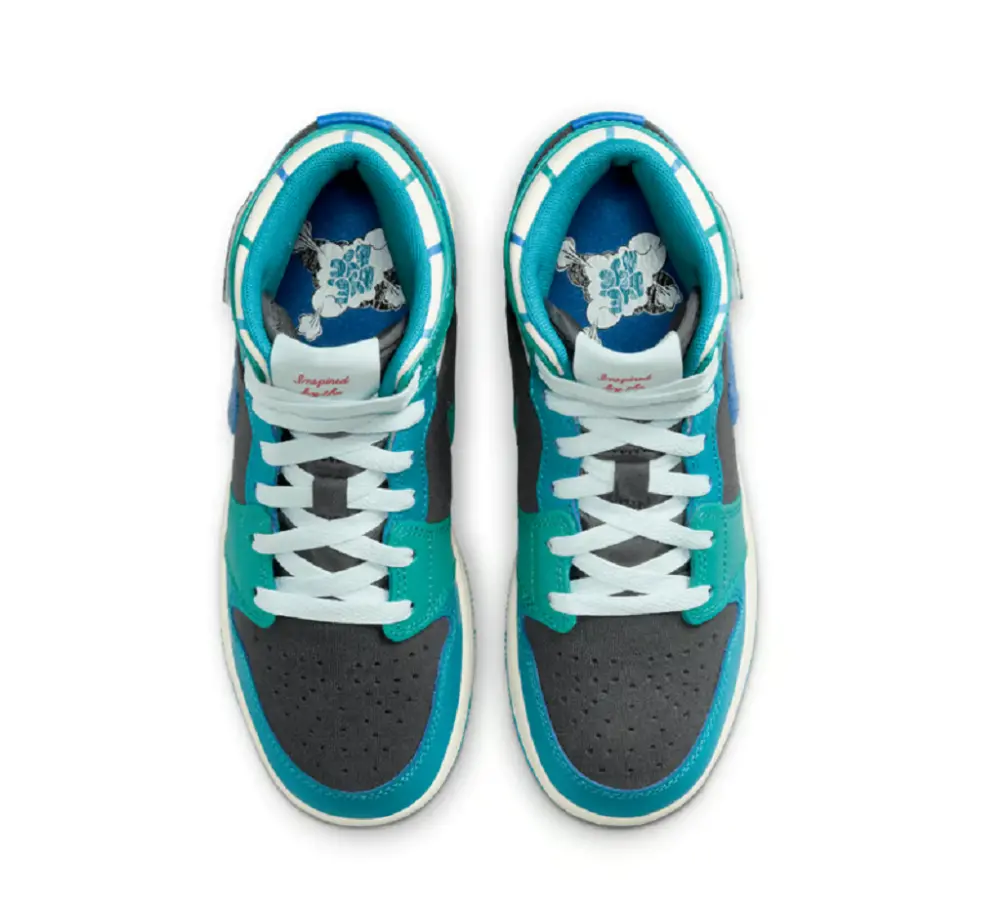 Giày Nike Jordan 1 Mid Inspired by the Greatest Aquatone FJ9482-004 - Ảnh 3