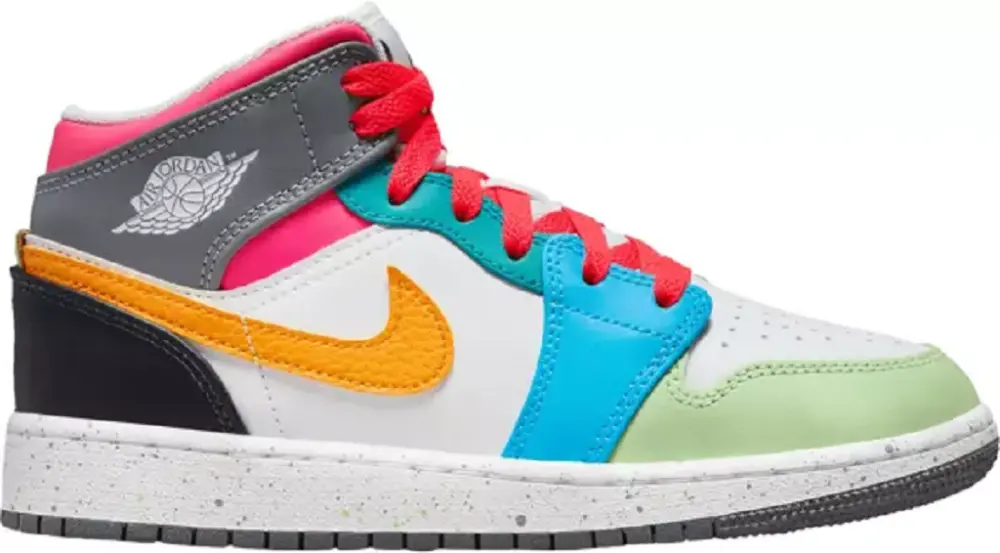 Giày Nike GS Air Jordan 1 Mid "Multi Color" FN1190-100