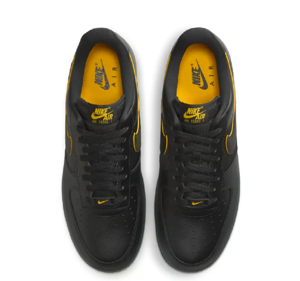 Giày Nike Air Force 1 '07 "Black & University Gold" FZ4617-001 - Ảnh 4