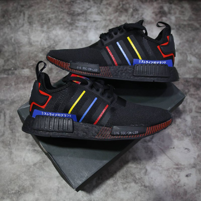 Giày Adidas NMD R1 ‘Olympic Pack Black’ FY1434 - Ảnh 3