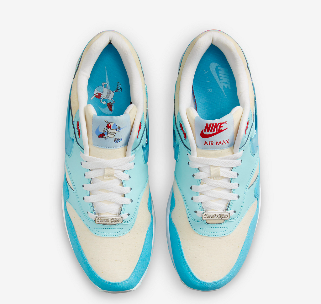 Giày Nike Air Max 1 Puerto Rico Blue Gale FD6955-400 - Ảnh 2