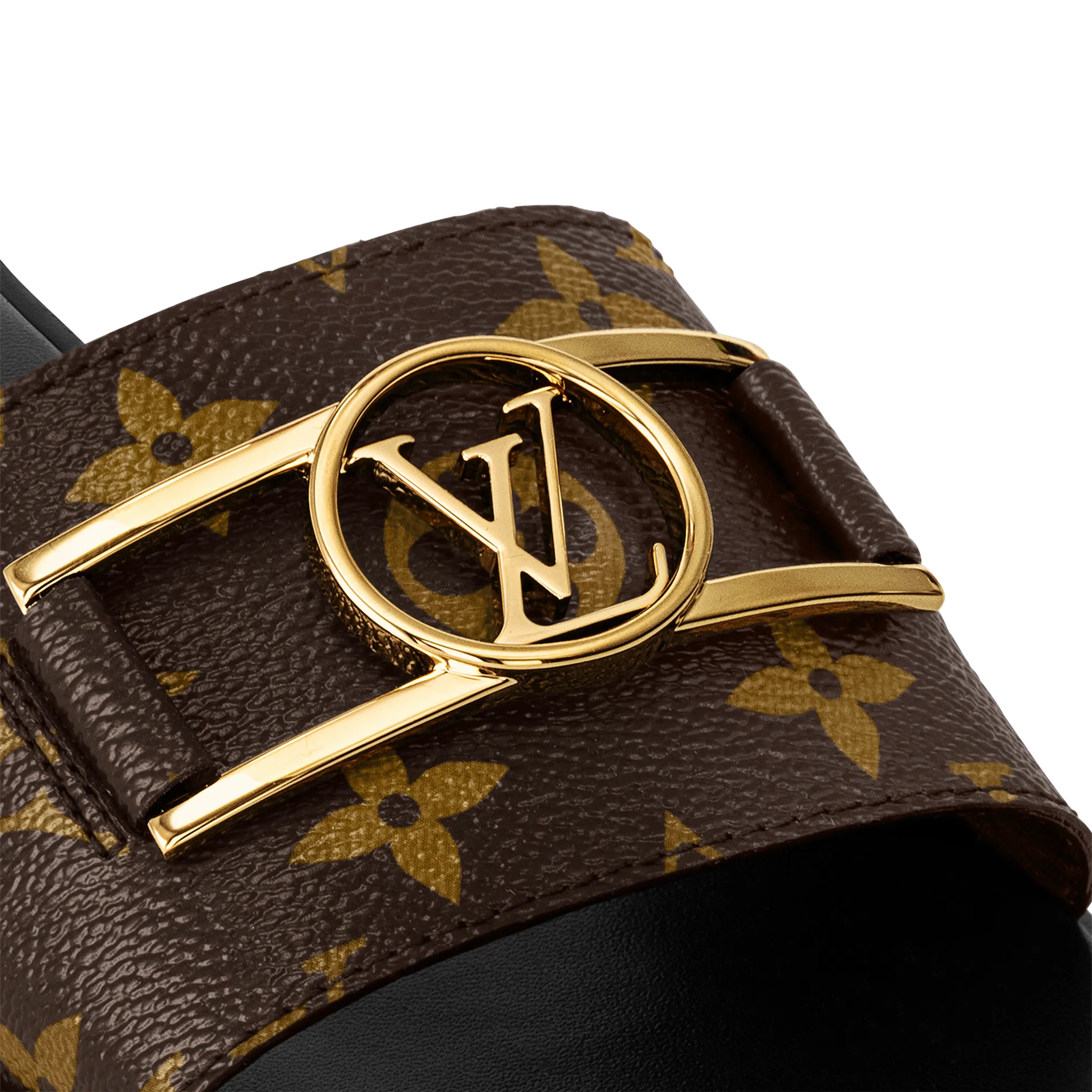 Dép Louis Vuitton Lock It Flat Mules 'Brown' 1A64MN - Ảnh 4