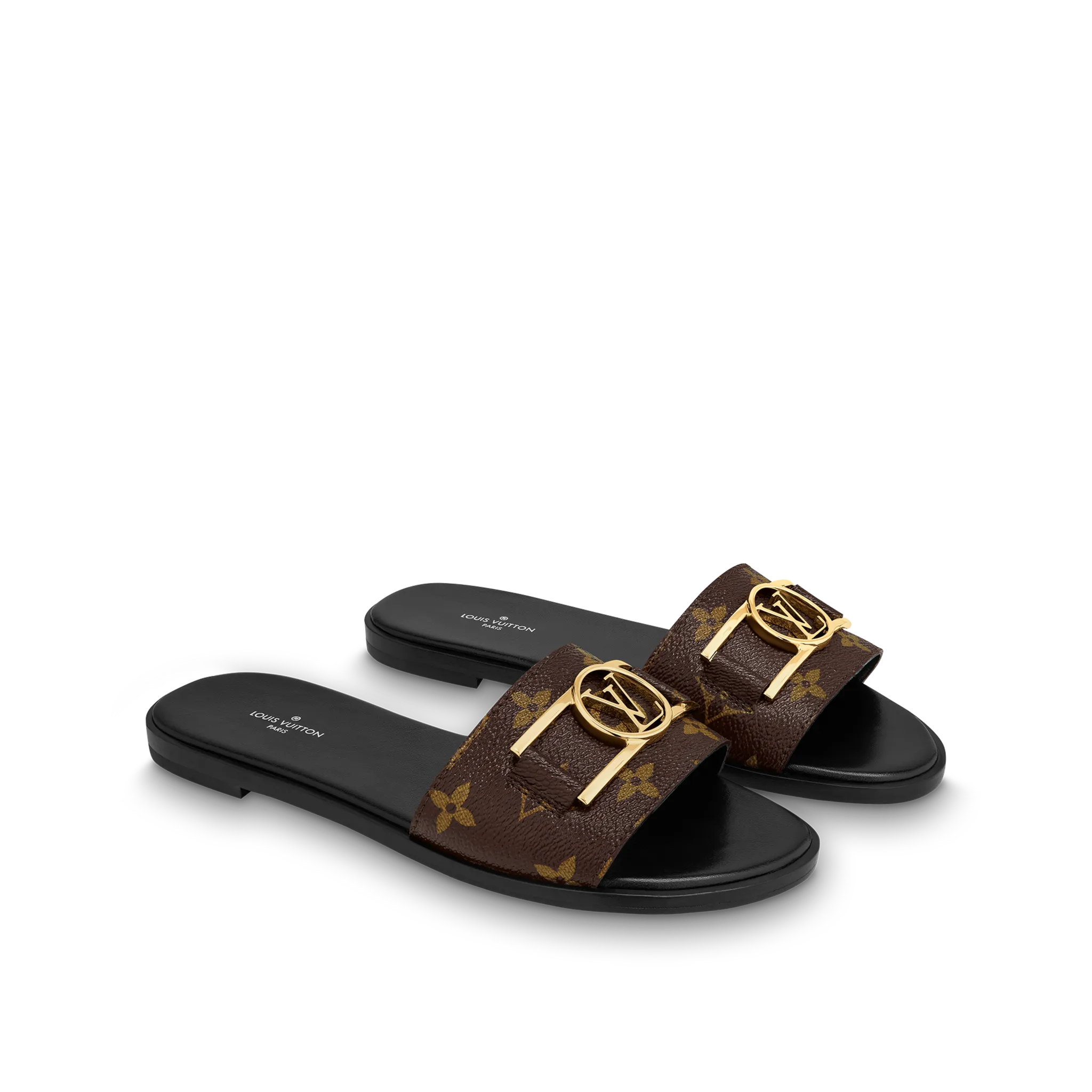 Dép Louis Vuitton Lock It Flat Mules 'Brown' 1A64MN - Ảnh 6
