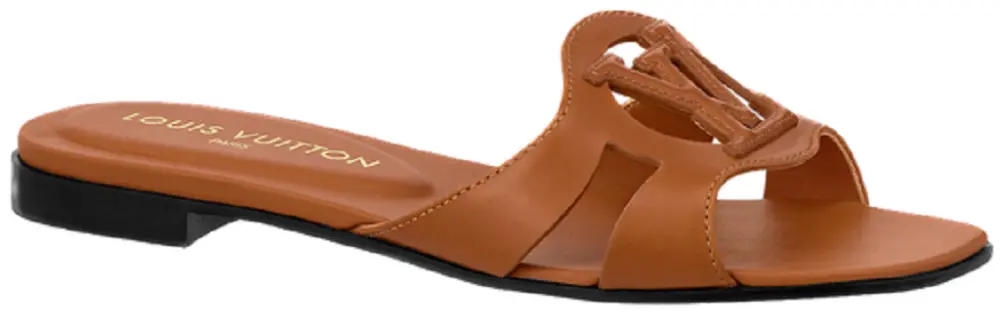 Alternative view of Dép Louis Vuitton LV Isola Mules 'Brown' 1ABYU8