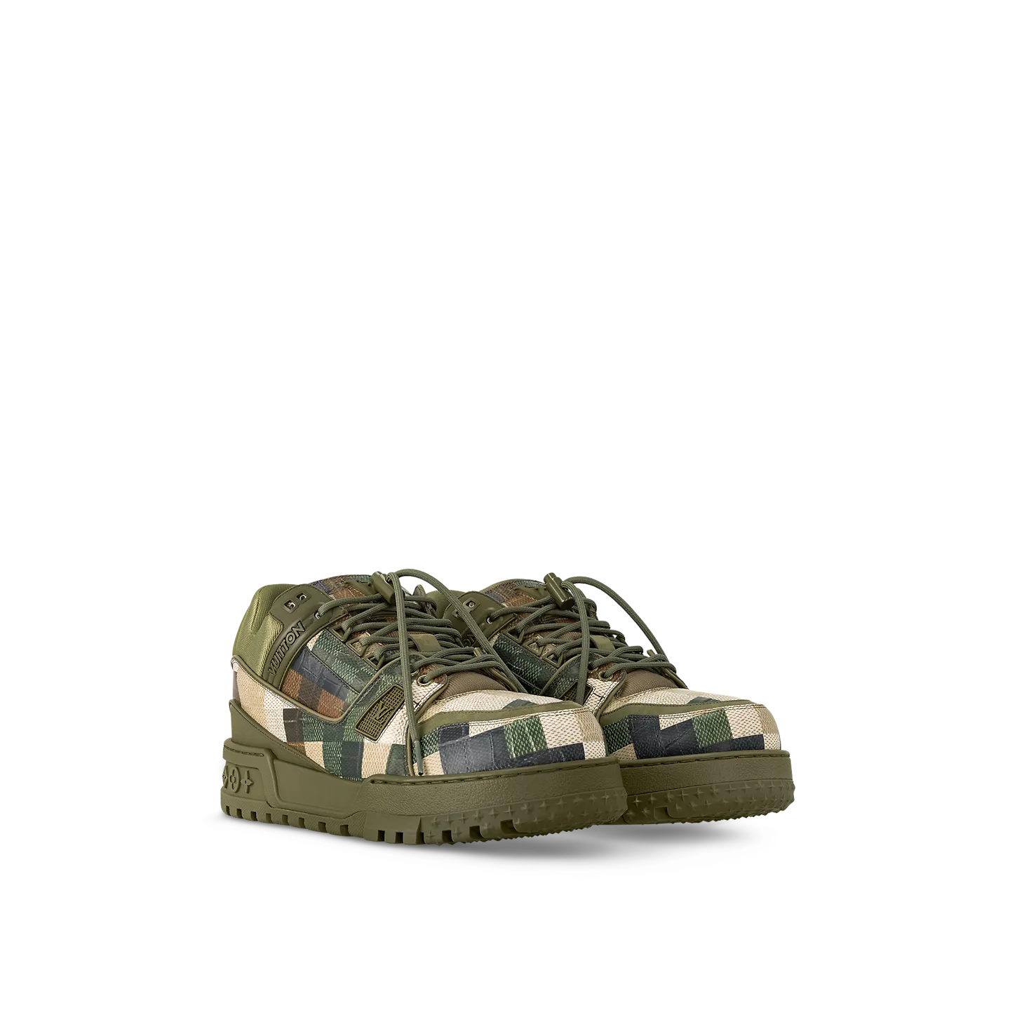 Giày Louis Vuitton LV Maxi Trainers 'Khaki' 1ACNCZ - Ảnh 5