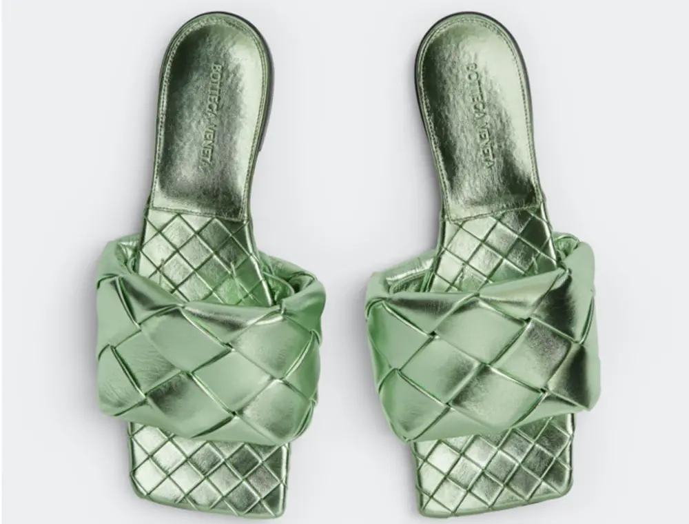 Alternative view of Dép Bottega Veneta Lido Flat Sandal ‘Pistachio’ 608853V29N03505