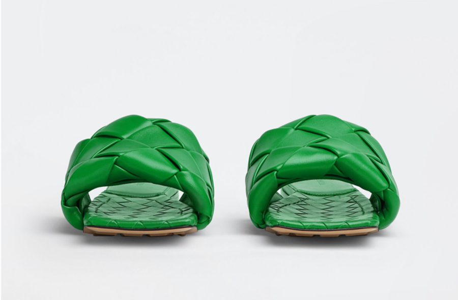 Dép Bottega Veneta Lido Flat Sandal ‘Grass’ 608853VBSS03730 - Ảnh 4