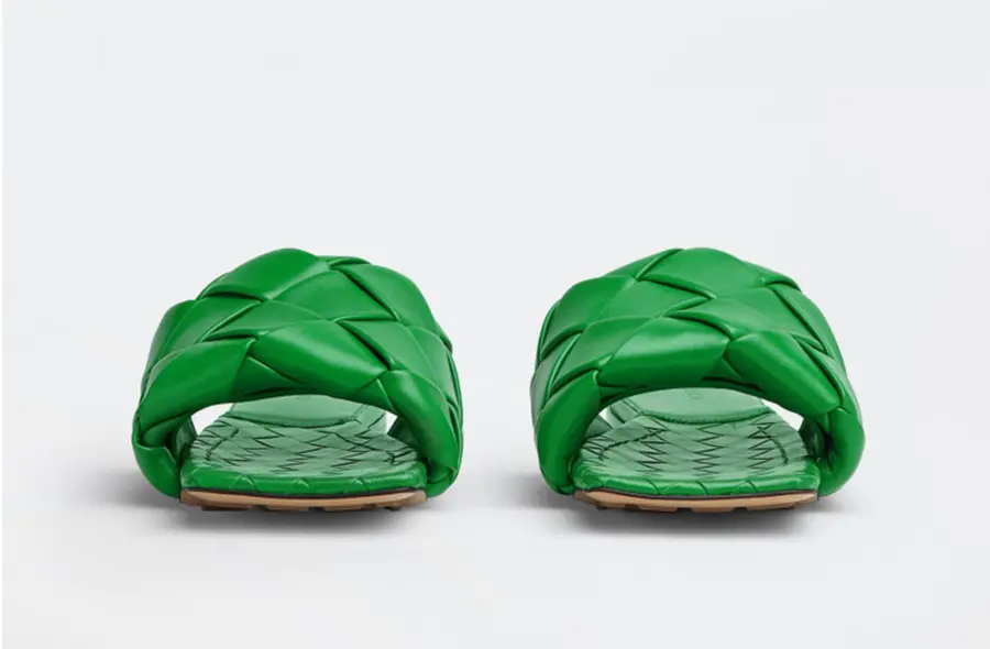 Dép Bottega Veneta Lido Flat Sandal ‘Grass’ 608853VBSS03730 - Ảnh 4