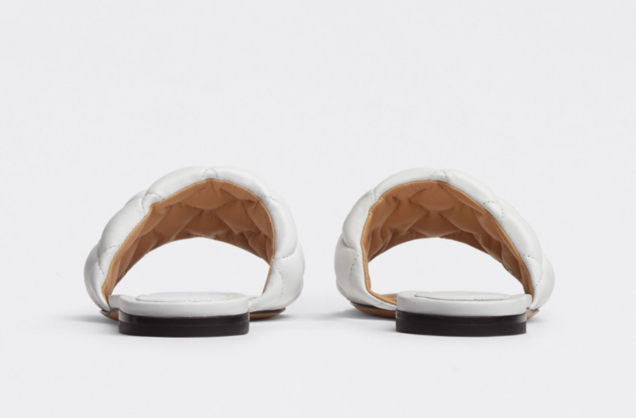 Dép Bottega Veneta Padded Flat Sandal ‘Optic White’ 627710VBRR09122 - Ảnh 3