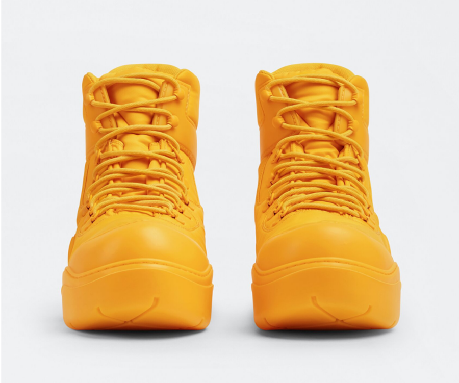 Giày Bottega Veneta Puddle Bomber ‘Tangerine’ 667064VBSD77593 - Ảnh 4