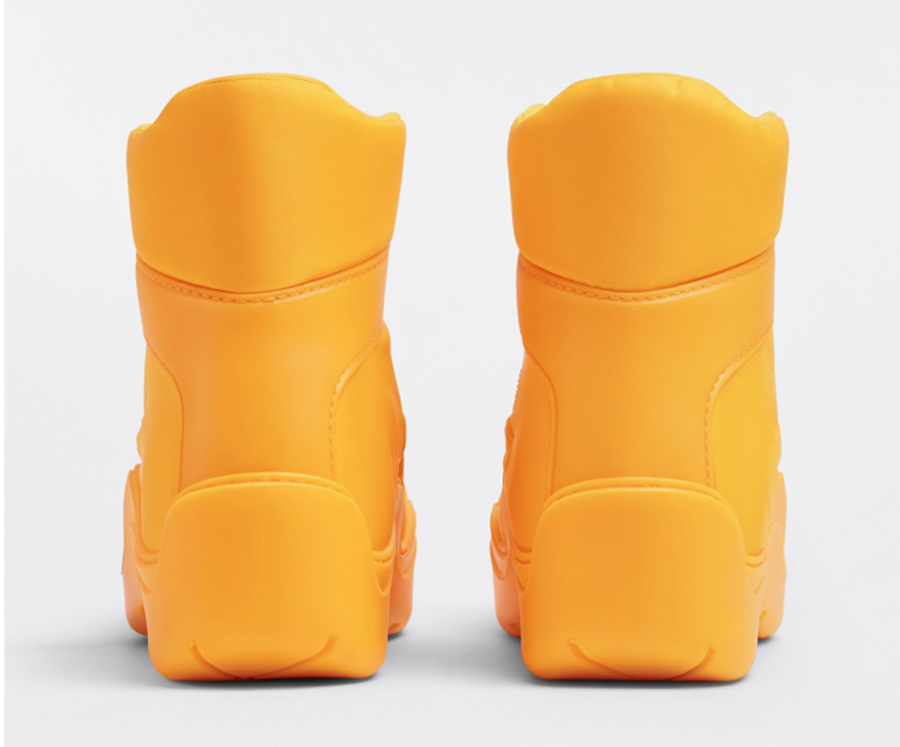 Giày Bottega Veneta Puddle Bomber ‘Tangerine’ 667064VBSD77593 - Ảnh 3