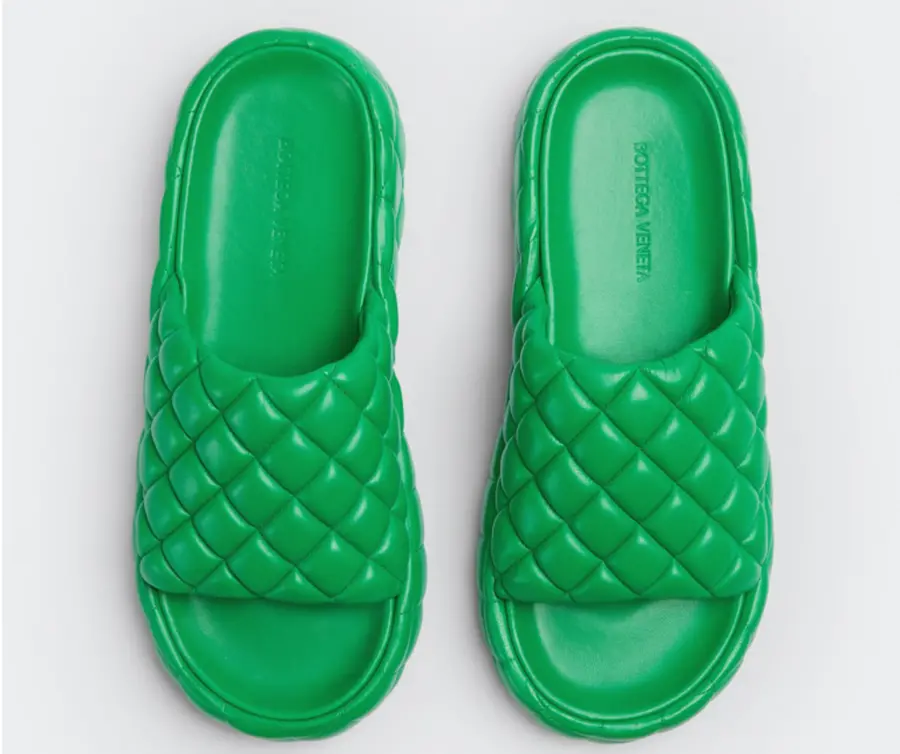 Alternative view of Dép Bottega Veneta Padded ‘Parakeet’ 708885VBRR03708