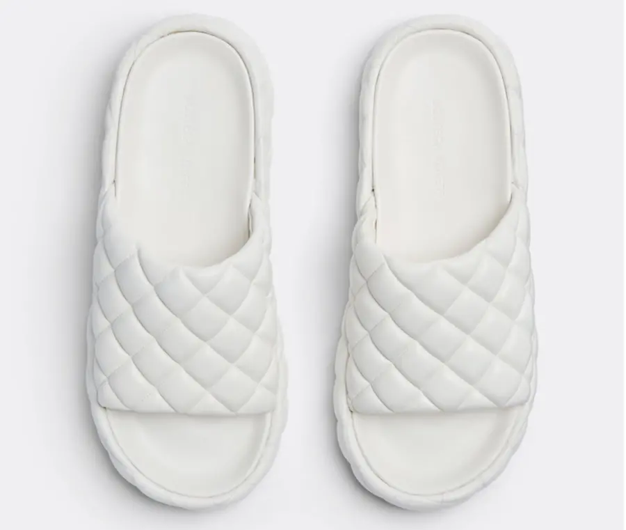 Alternative view of Dép Bottega Veneta Padded ‘White’ 708885VBRR09013