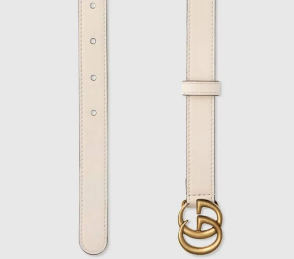 Thắt Lưng Gucci Women’s Marmont Double G Buckle Belt 409417-AP00T-9022 - Ảnh 3