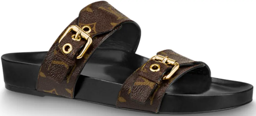 Dép Louis Vuitton Bom Dia Flat Mule ‘Brown’ 1A3R5S