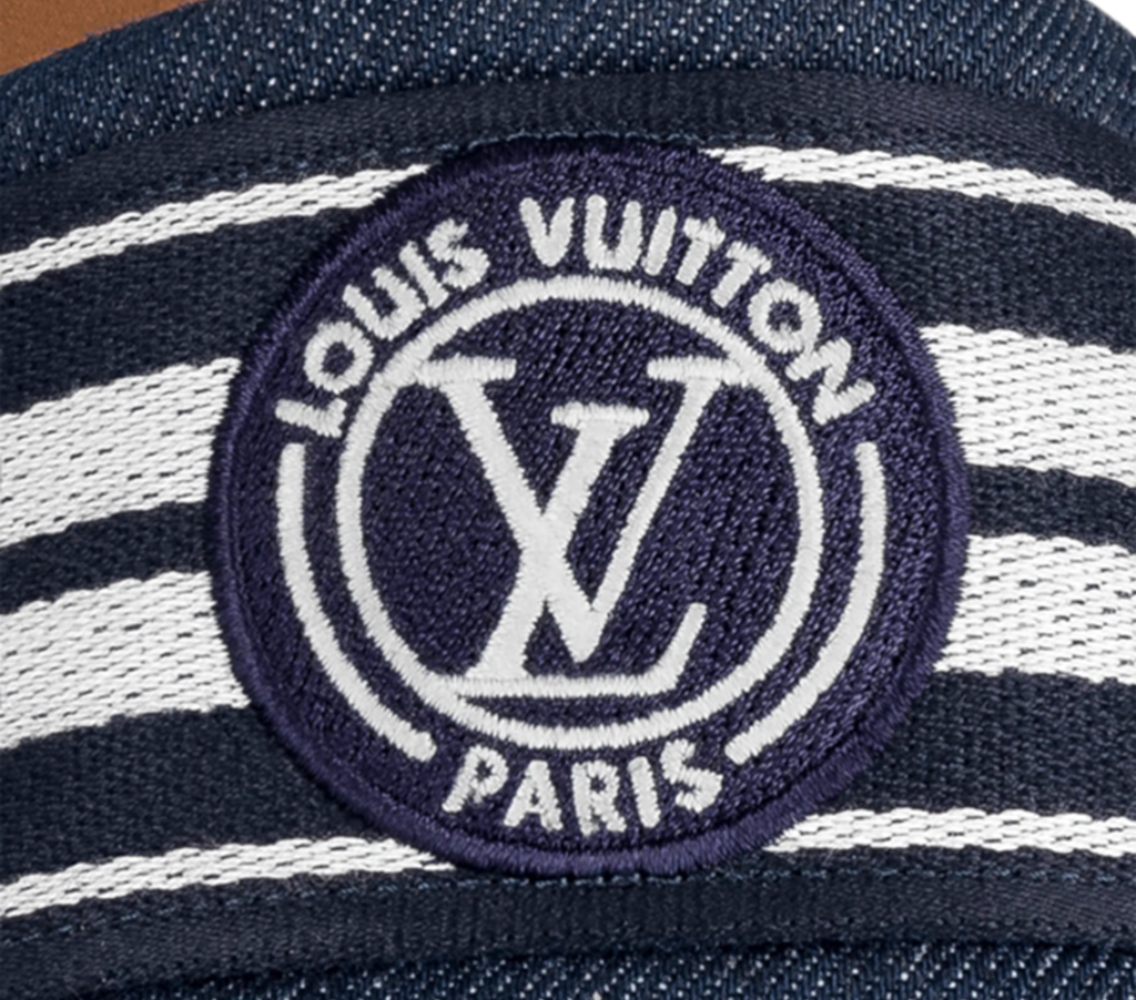 Dép Louis Vuitton Lock It Flat Mules ‘Blue’ 1AADIV - Ảnh 3