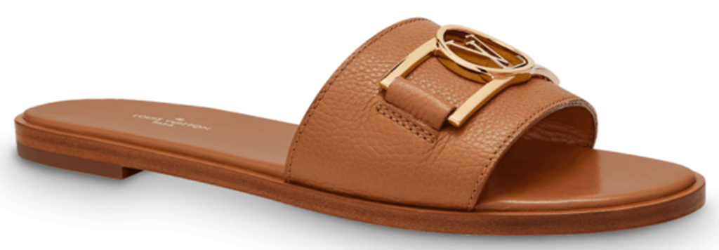 Dép Louis Vuitton Lock It Flat Mules ‘Cognac Brown’ 1A64ZO