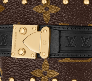 Alternative view of Dép Louis Vuitton Lock It Flat Mules ‘Black’ 1AAC3S