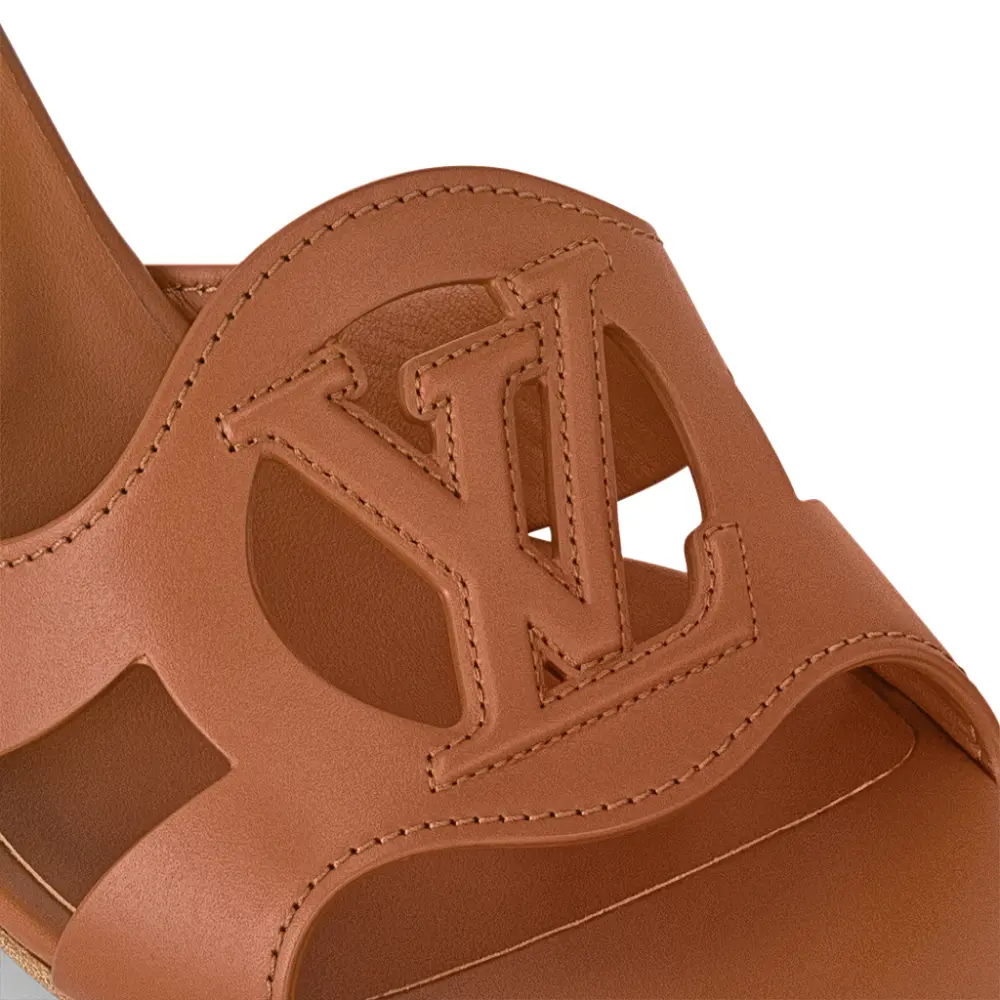 Dép Louis Vuitton LV Isola Mules 'Brown' 1ABYU8 - Ảnh 4