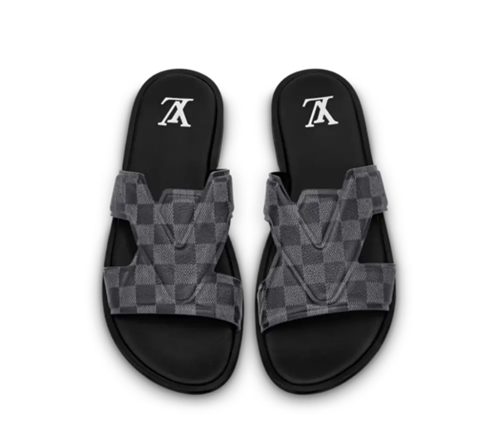 Alternative view of Dép Louis Vuitton Oasis Mule ‘Graphite’ 1ABFPS