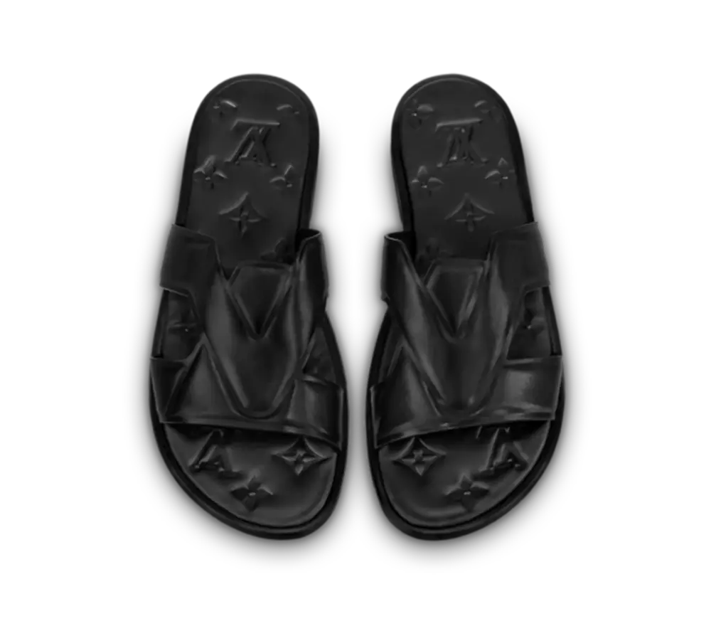 Dép Louis Vuitton LV Oasis Mules ‘Black’ 1A9G2P - Ảnh 3