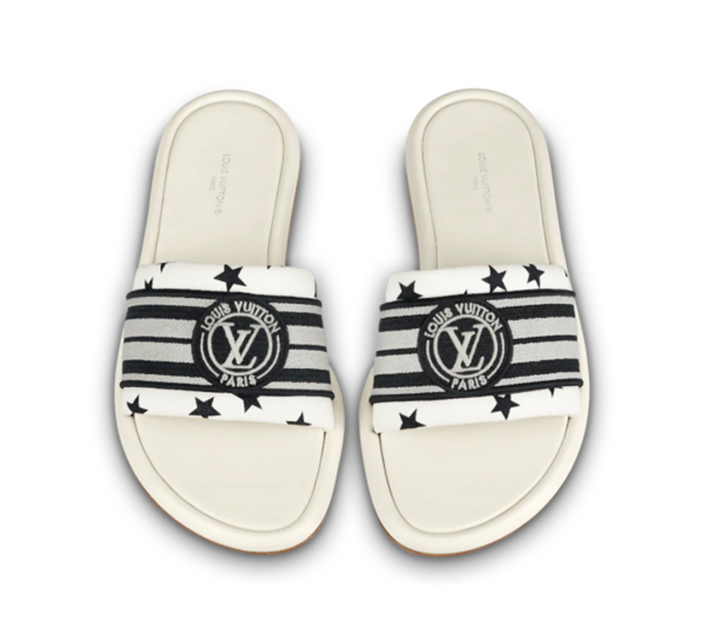 Dép Louis Vuitton Magnetic Flat Mules ‘Black White’ 1AAD6C - Ảnh 4