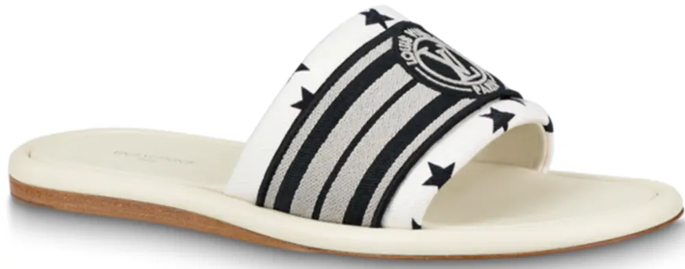 Dép Louis Vuitton Magnetic Flat Mules ‘Black White’ 1AAD6C