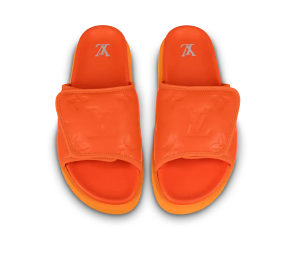 Dép Louis Vuitton Miami Mules ‘Orange’ 1AA7S9 - Ảnh 3