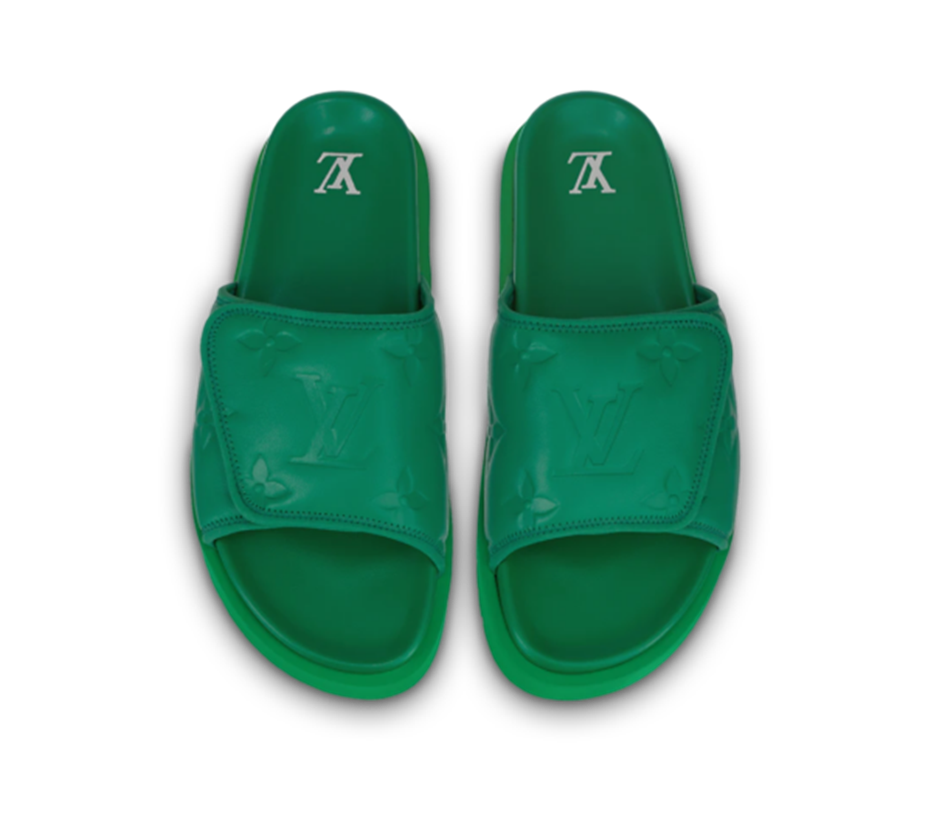 Dép Louis Vuitton Miami Mules ‘Green’ 1AA7T5 - Ảnh 4