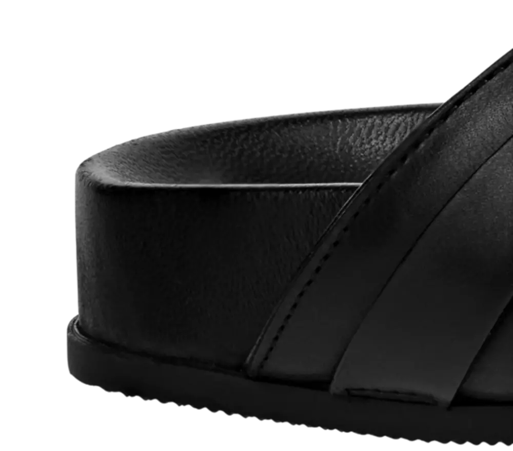 Dép Louis Vuitton Mirabeau Mules ‘Black’ 1A7WD0 - Ảnh 3