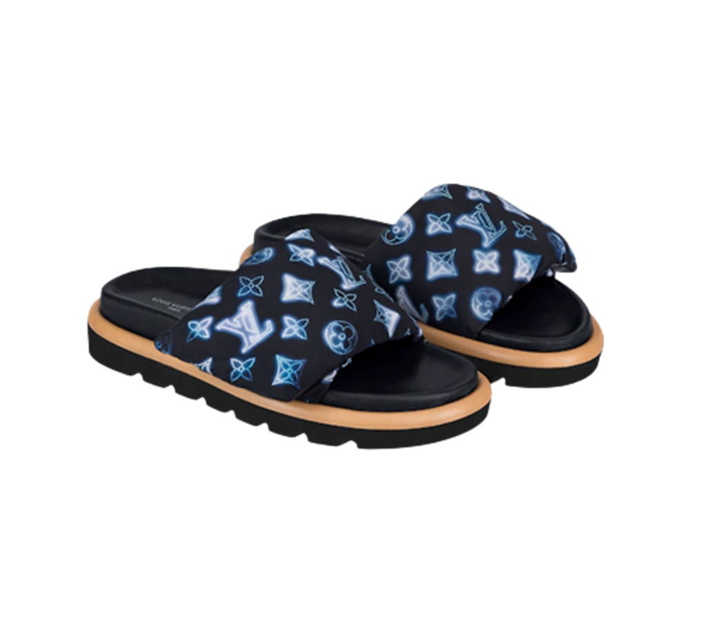 Dép Louis Vuitton Pool Pillow Mules ‘Navy Blue’ 1A9SMR - Ảnh 3