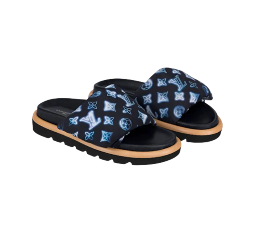 Dép Louis Vuitton Pool Pillow Mules ‘Navy Blue’ 1A9SMR - Ảnh 3