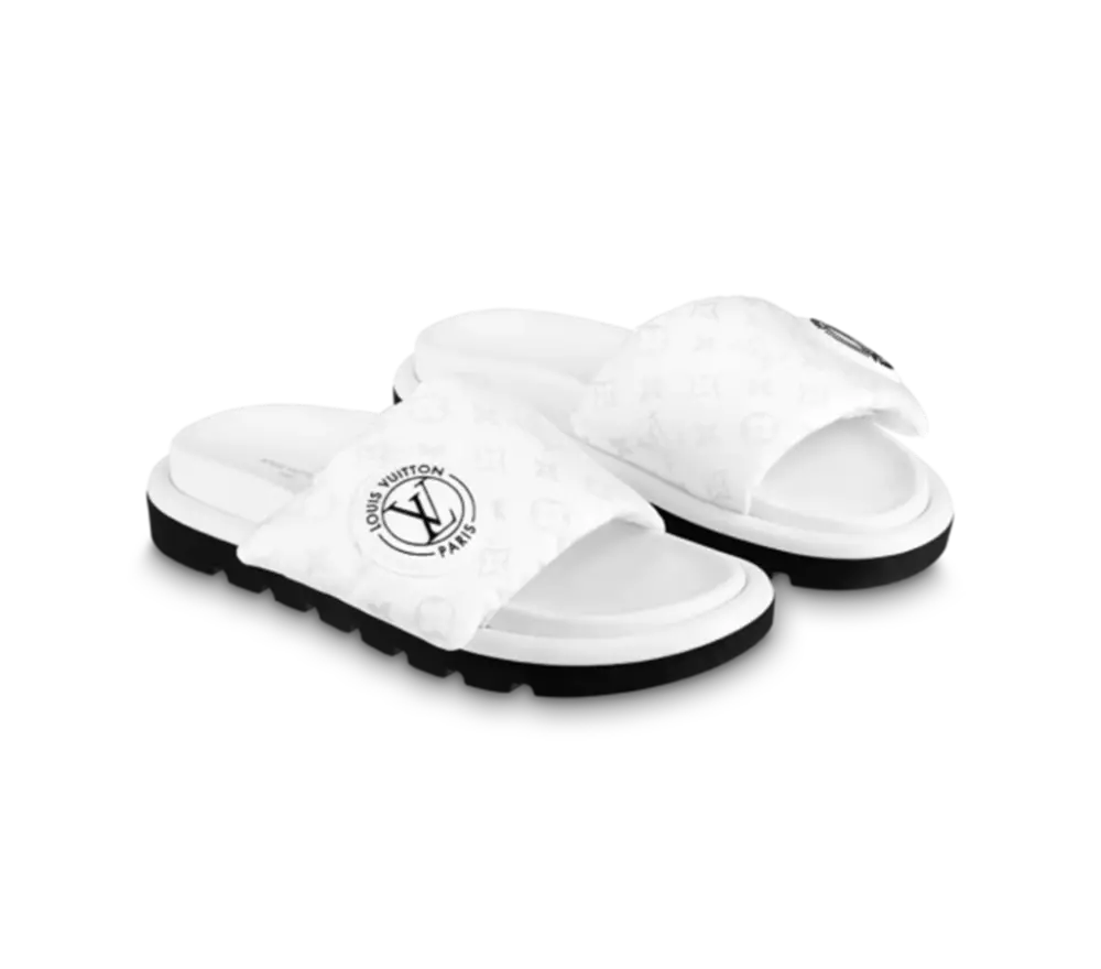 Alternative view of Dép Louis Vuitton Pool Pillow Flat Comfort Mules ‘White’ 1AAEBH