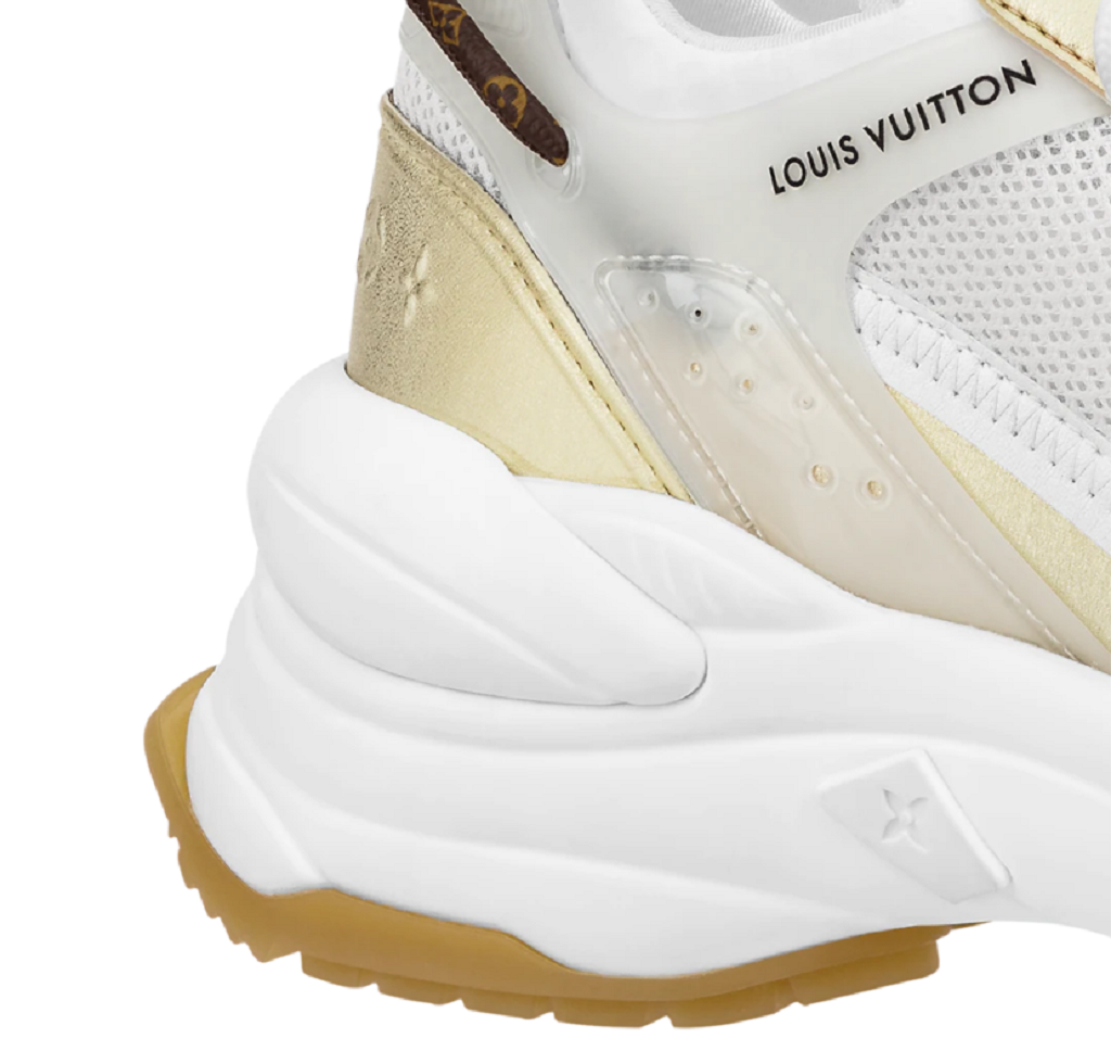 Giày Louis Vuitton Run 55 Trainers ‘White Beige’ 1AAP61 - Ảnh 4