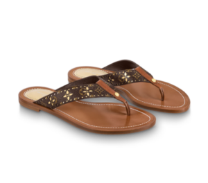 Alternative view of Dép Louis Vuitton Sunny Flat Sandals ‘Gold’ 1A9POQ