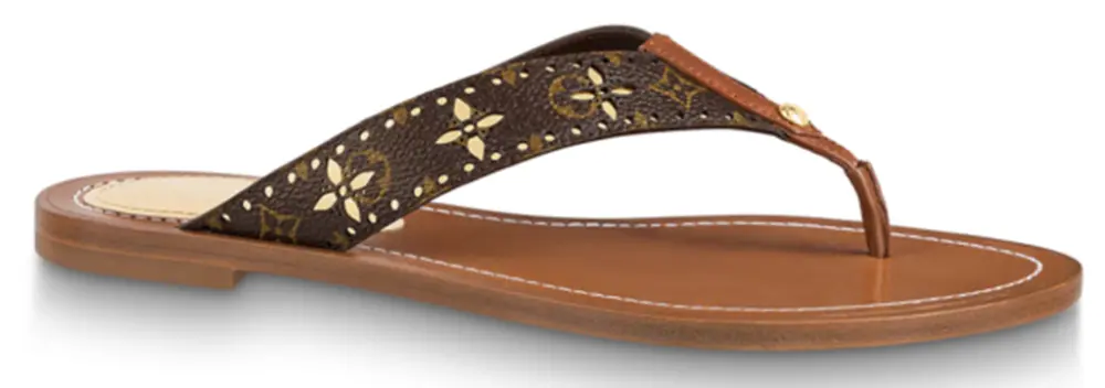 Dép Louis Vuitton Sunny Flat Sandals ‘Gold’ 1A9POQ