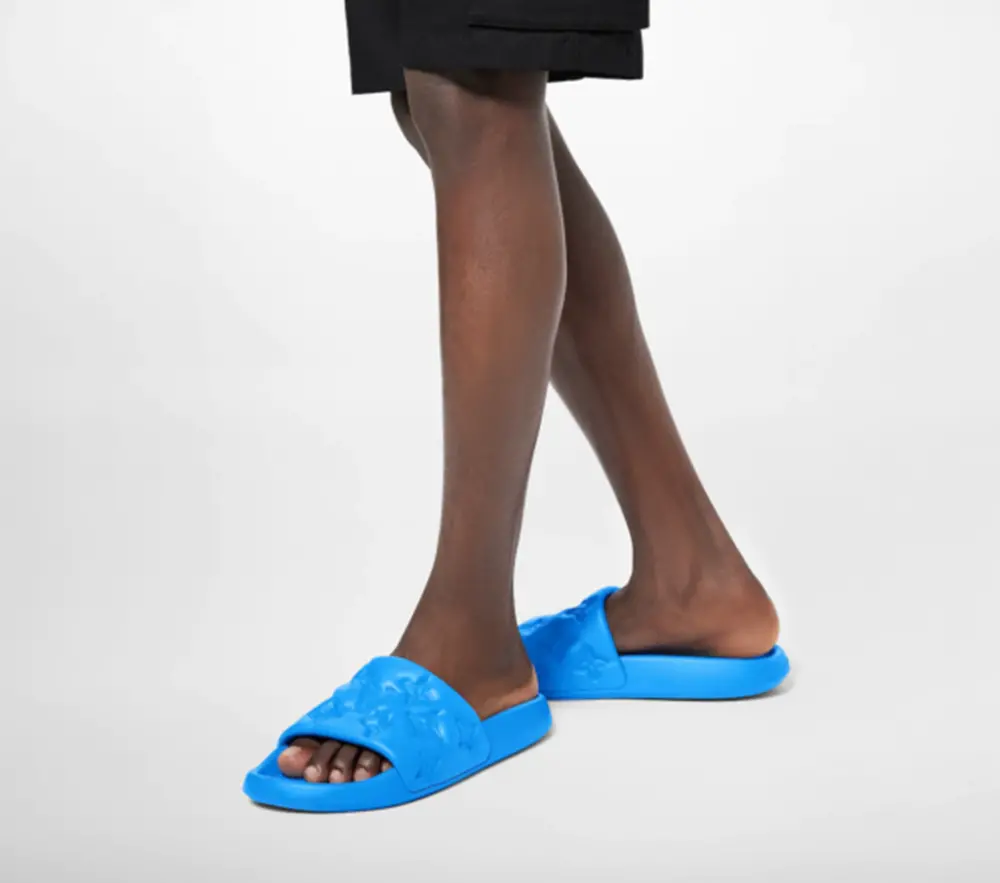 Alternative view of Dép Louis Vuitton Waterfront Mules ‘Blue’ 1A9ZM7