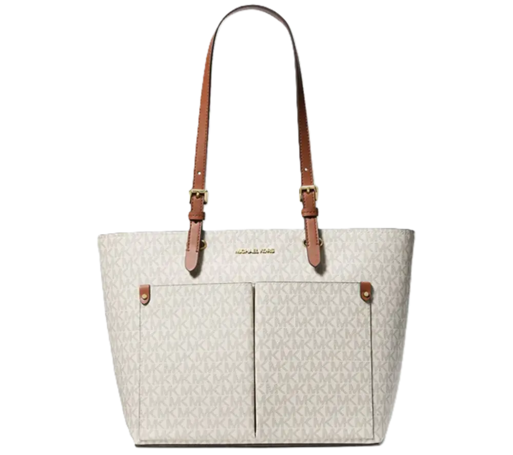 Túi Michael Kros Jet Set Medium Logo Pocket Tote Bag 'Vanilla' 35F3GTVT3B-VANILLA