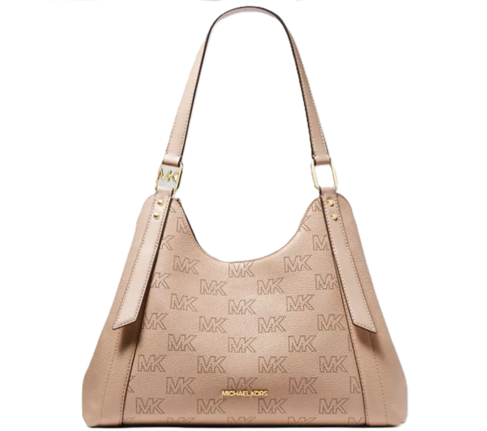 Túi Michael Kors Arlo Large Pebbled Leather Shoulder Bag Buff 'Gold Buff' 35S3GW7L7I-230